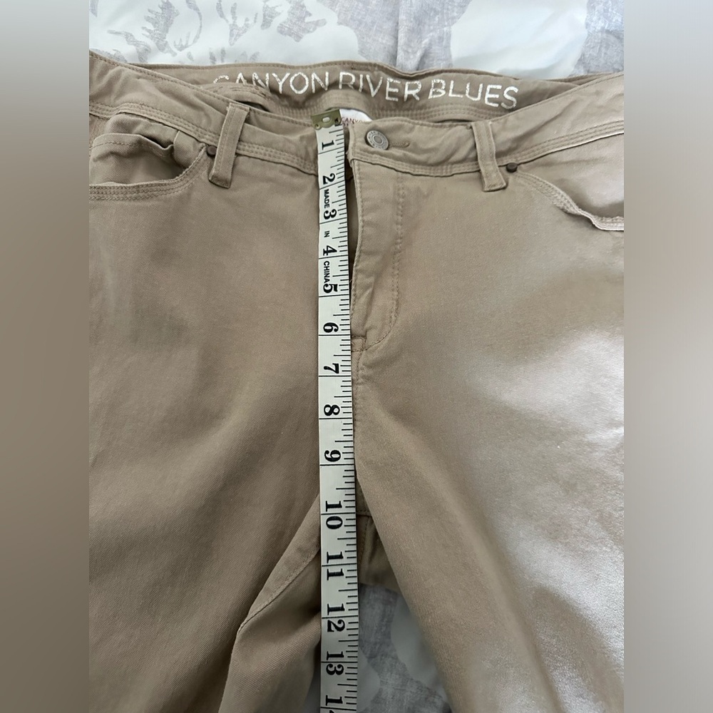Canyon River Blues Pants Women’s 14 Tan Ankle Mid Rise Casual Pants - Picture 7 of 10